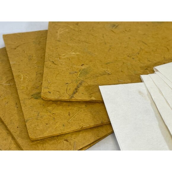 Sunflower Paper Craft Kit 18 5x5 Piece Cards Scrapbooking yellow fiber handmade - Picture 2 of 5